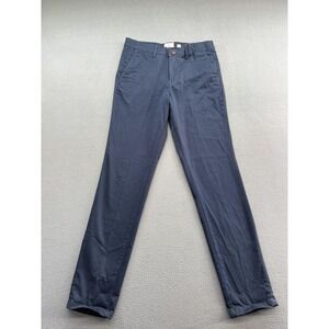 Jack & Jones Chino Pants Mens 30x32 Navy Slim Marco Stretch Cotton Flat Front